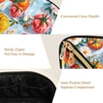 thumbnail image 5 of FORMRS Makeup Bag Travel Cosmetic Organizer for Women Fold Flat Zipper Pouch with Handle, Watercolor Tomatoes, 5 of 8