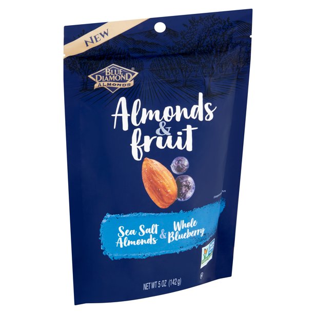 Blue Diamond Almonds & Fruit, Sea Salt Almonds & Whole Blueberry, 5 oz