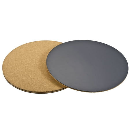 

Uxcell 12 Inch Round Plastic Cork Home Garden Plant Pot Mat Coaster Pad 3 Count