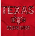thumbnail image 2 of Texas Vintage Cow Skull Stencil Cool Womens Slim Fit Graphic Tee Brisco Brands X, 2 of 5