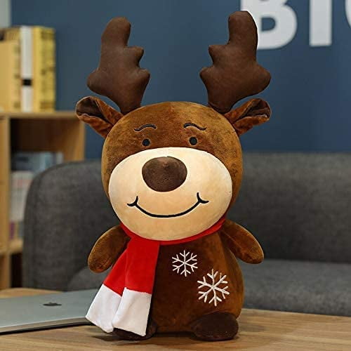 22 100cm Giant Santa Claus Doll Christmas Stuffed Plush Toy Standing Sika Hirsch Santa Claus Decor Kids Gift 50cm Father Christmas Color Elk Size