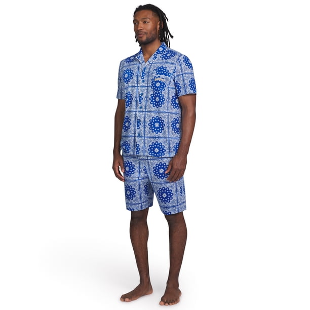 Dogg Supply by Snoop Dogg Men's Print Notch Collar Shirt and