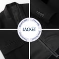 thumbnail image 3 of Men's 5 Piece Slim Tuxedos Prom Suit Male Groom Wedding Suit Tux Shawl Lapel One Button Jacket Vest Pants Shirt Set, 3 of 5