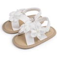 thumbnail image 2 of Tqyyweavej Baby Girls Sandals 3D Flower Open Toe Princess Flat Shoes Non-Slip Outdoor Summer Sandals with Adjustable Ankle Strap, 2 of 7