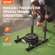 thumbnail image 2 of VEVOR Trineo de entrenamiento con pesas, trineo de potencia de empuje y tracción, entrenamiento de resistencia y fuerza física, equipo de entrenamiento de acero para ejercicios atleticos, negro, 2 of 9