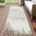 thumbnail image 3 of Addison Rugs Chantille Indoor/Outdoor Transitional Lodge Ivory Machine Washable Runner Rug, 2'3" x 7'6", 3 of 8