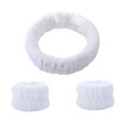thumbnail image 4 of El juego de lavado de cara con diadema de spa reutilizable incluye 1 diadema de microfibra, 2 muñequeras para mujeres y niñas, evita que el líquido se Blanco Salvador diadema de lavado de cara, 4 of 8