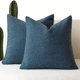 thumbnail image 4 of Funda de cojín decorativa de 45 x 45 cm, de felpa rizada de piel sintética, para sofá, sillón, dormitorio, sala de estar. Suave, cálida y acogedora. Funda de almohada decorativa con cremallera, 4 of 7