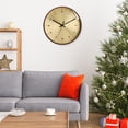 thumbnail image 1 of Metal Wall Hanging Clock Minimalism Silent Non-Ticking Mist Proof Round Battery Operated Easy to Read for Home Bedroom Office Kitchen Decoration Superficie de tón C perfecl Reloj de pared, 1 of 7