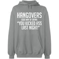 thumbnail image 2 of OXI Hoodie Sweatshirt - Hangovers Gods Way, Basic Casual Hoodie for Men's and Women Fleece Hoodie Long Sleeve - Sport Grey Medium, 2 of 3