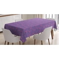thumbnail image 1 of Ambesonne Flamingo Tablecloth Rectangular Table Cover, Dots Birds Girls, 52"x70", Violet Pink Pale Blue, 1 of 3