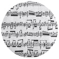 thumbnail image 3 of Sheet Music on Light Grey Round Carpet Circle Rug Outdoor Patio Area Rug Washable Large Area Rugs Hallway Room Decor Fitness Mats, 3 of 8