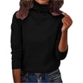 thumbnail image 1 of Chandail pour Femmes Automne/hiver Col Roulé Chandail Femme Col Montant Chandail Coupe Ajustée, Chandail pour Femmes TG, 1 of 5