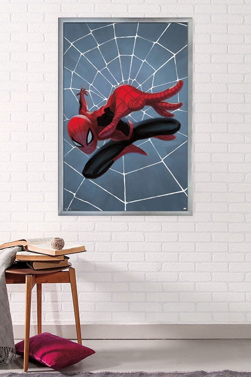 Marvel Comics - Spider-Man - Minimalist Wall Poster, 22.375" x 34", Framed