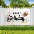 thumbnail image 2 of Festive Design Birthday Banner Decorative Text Happy Celebration Stars for Party Event Indoor, 2 of 8
