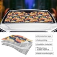 thumbnail image 3 of Kdxio fall Pumpkin Daisy Print Front Windshield Sun Shade,Folding Auto Sunshade for Car Truck SUV-Medium, 3 of 5