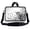 Grey Swirl Black & White Floral, variant on LSS 10 10.2 inch Laptop Sleeve Bag with Adjustable Strap, Compatible with Acer, Asus, Dell, MacBook, Butterfly Heart Floral
