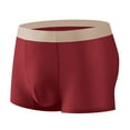 thumbnail image 1 of Men Ice Silk Flat Angle Underpants Loose Frivolous Breathable Elastic Exercise Home, 1 of 8