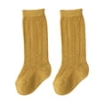 thumbnail image 2 of Dengjunhu 1 Pair Solid Color Hollow Out Kids Socks Ultra Soft Middle Tube Stretchy Thin Socks for Daily Wear, 2 of 7