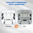 thumbnail image 6 of 360-Degree Swivel Shower Chair with Armrests and Back Support - Portable, Adjustable Height Seat, 6 of 8