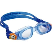 Aqua Sphere Moby Kid Goggles: Blue/Orange with Clear Lens