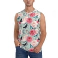 thumbnail image 2 of Picia Roses and Butterflies mens Cotton Tank Undershirts , Moisture-wicking Ribbed Tanks, Lightweight Cotton Tank Undershirts-X-Large, 2 of 8