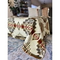 thumbnail image 2 of Ecuadane Southwestern Queen Blanket for Couch, Sofa, Bed, Soft, Plush, Cozy, Warm, Lightweight, Boho, Bohemian, Western Style, Full/Queen, 93 x 82 Inches -Andes Beach, 2 of 11