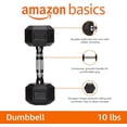 thumbnail image 2 of Rubber Hex Dumbbell Hand Weight, 2 of 9