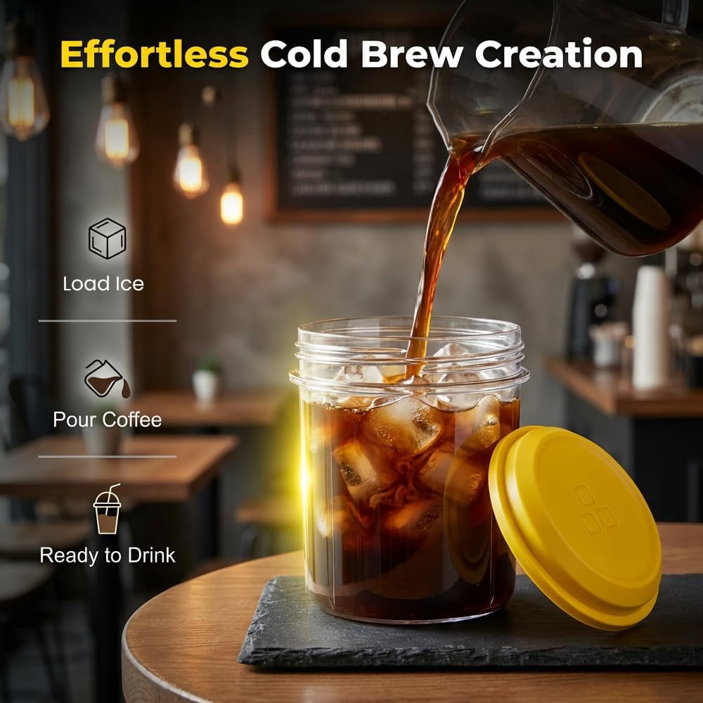 2-in-1 Ice Cube Bottle with Built-in Ice Tray, Portable Design for Iced Coffee(brown)
