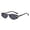 C03 black silver frame with gray lenses, variant on Women's narrow-frame cat-eye sunglasses for square and round faces, slimming effect