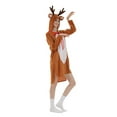 thumbnail image 4 of GDREDA Robe de Renne de Noël pour Femmes, Robe de Cerf Faon, Robe de Fête Animale pour Occasions Festives, Café, m, 4 of 6