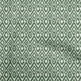 thumbnail image 1 of oneOone Cotton Poplin Twill Green Fabric Asian Ikat Sewing Craft Projects Fabric Prints By Yard 56 Inch Wide, 1 of 4