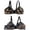 Navy, variant on Tbopshirt Bras for Women Fashion Bowknot Printing Comfortable Hollow Out Bra Underwear No Rims
