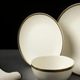 thumbnail image 3 of Thyme & Table Stoneware Salad Plate, Everest Collection, White, 3 of 4