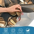 thumbnail image 5 of Yayeee Kitchen Curtains Tier Set of 2 Light Filtering 57"x24" Over Sink Window Panels, Metallic Flower, 5 of 7