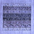 thumbnail image 1 of Ahgly Company Machine Washable Indoor Square Oriental Blue Modern Area Rugs, 6' Square, 1 of 4