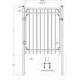 thumbnail image 3 of Xcel Cortina Anti Rust Fence Gate, Black Steel, 5' x 4', 3 Count, 3 of 4