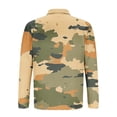 thumbnail image 5 of Blusa y camisa de manga larga con cuello vuelto para hombre, jersey de solapa con cremallera y manga larga, blusa informal estampada para San Valentín, poliéster para hombre, 5 of 5
