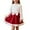 X#614White1035, variant on CAIVO Child Autumn Winter Girls Outfit Sets 2 Piece Knitted Long Sleeve Tops With Bow Furry Skirt Toddler Holiday Party Dress 5-6 Years