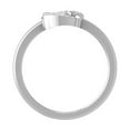 thumbnail image 3 of Araiya Fine Jewelry 10K White Gold Round-shape Diamond cat heart Ring (1/10 Cttw, I-J Color, I2-I3 Clarity) Size 9, 3 of 6