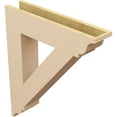 thumbnail image 5 of Ekena Millwork 5 1/2"W x 28"D x 32"H Traditional Traditional Rough Cedar Woodgrain TimberThane Bracket, Primed Tan, 5 of 6