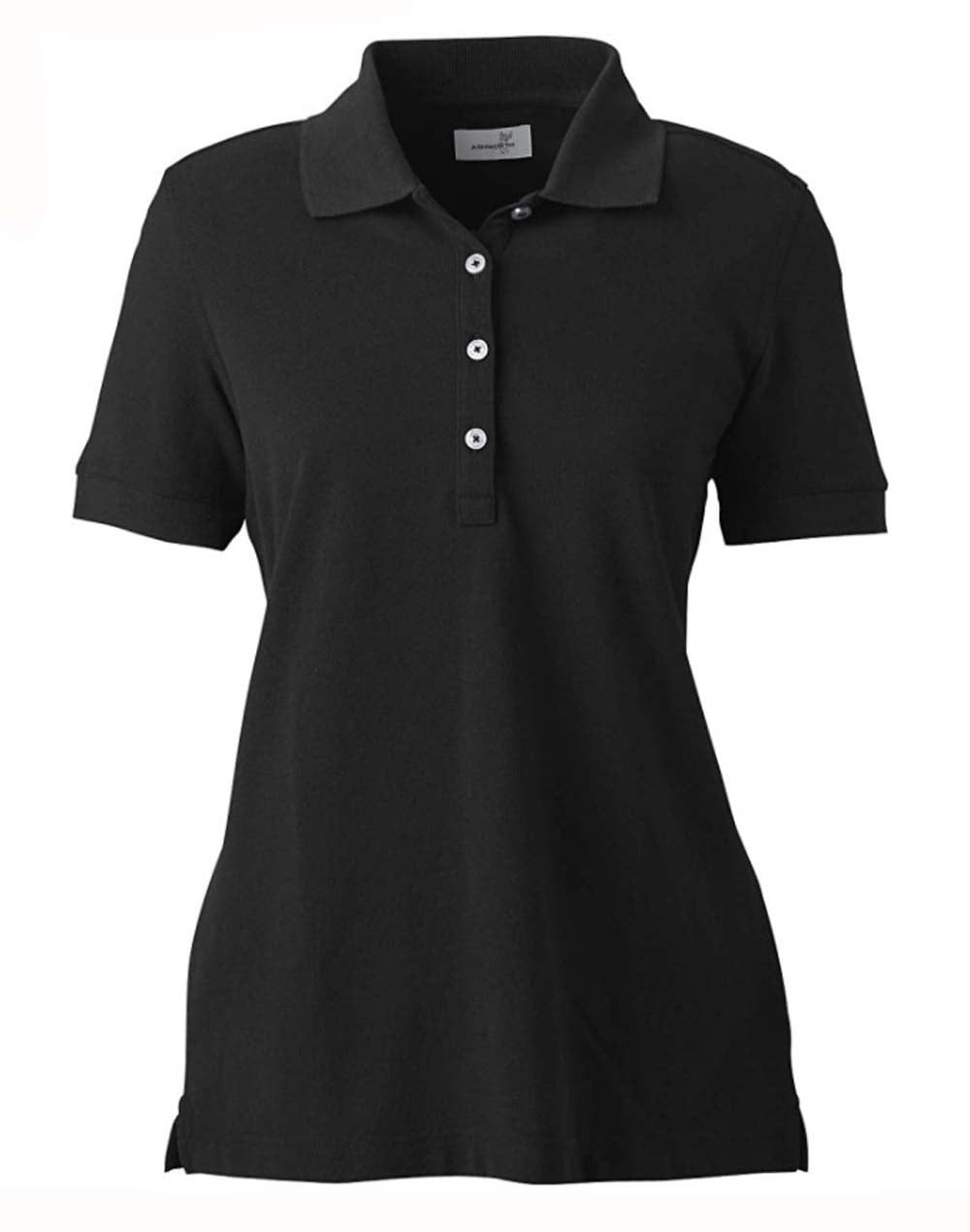 Ashworth Ladies Medium Black Short Sleeve Polo Golf Shirt - Walmart.com - Walmart.com