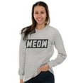 thumbnail image 3 of Crazy Cat Lady Meow Kittycat Lover Women Plus Size Long Sleeve Graphic Tee Brisco Brands 3X, 3 of 5