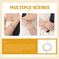 thumbnail image 2 of KAKOWELY Pulsera de cuentas ajustable con dijes de flores, accesorios de moda para mujeres y niñas., 2 of 4
