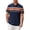 Mens Shirts Navy, variant on Mens Striped Shirts Business Casual Button Down Lapel Short Sleeve Pocket Golf Tees Work Shirt Fathers Gift