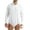 A White, variant on Men's Long Sleeve Undershirt Press Botton Crotch Dress Shirt Bodysuit Top Button Down Black L