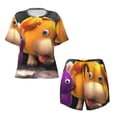 thumbnail image 4 of Lsque Pikmin Women's Short-Sleeved Pajama Set - 2 Piece Soft and Lightweight Sleepwear Set-Large, 4 of 9