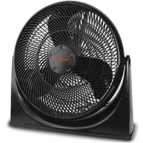 Kaz Inc Honeywell HF910 Turbo Force Floor Fan, 20.63" x 7.00" x 20.63" in , Black
