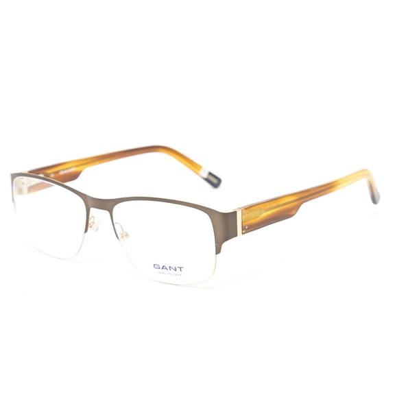 Gant Nicholas Semi-Rimless Eyeglass Frames 54mm Satin Brown