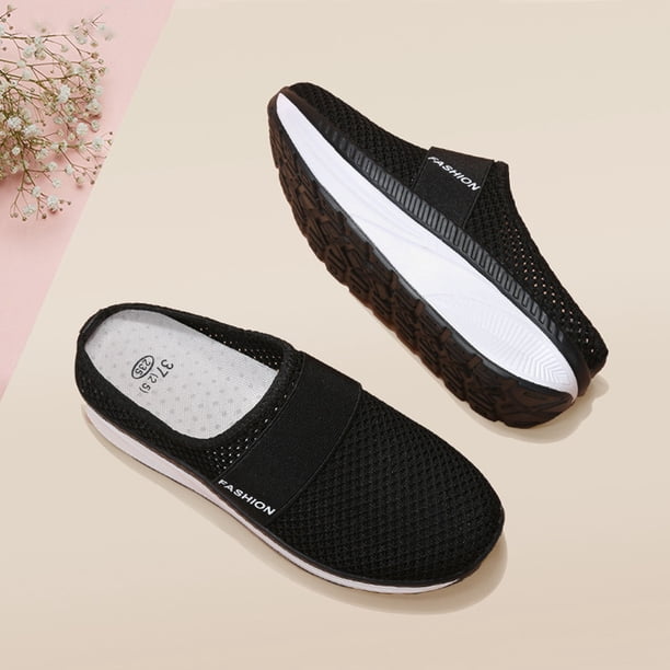 Sandalias de malla con plataforma ligera y hueco para mujer Wmkox8yii hj789